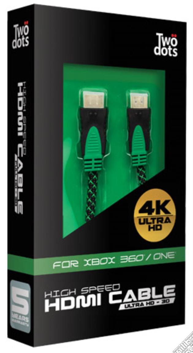 TWO DOTS Cavo HDMI Full HD 3D Verde videogame di ACC