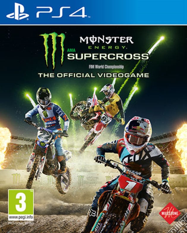 Monster Energy Supercross videogame di PS4