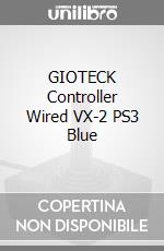 GIOTECK Controller Wired VX-2 PS3 Blue videogame di ACC