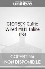 GIOTECK Cuffie Wired MH1 Inline PS4 videogame di PS4