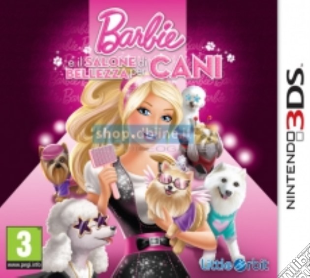 Barbie e il salone di bellezza per cani videogame di 3DS