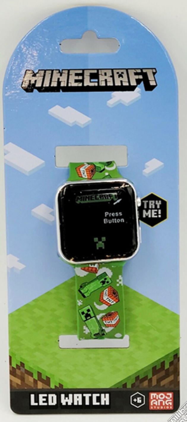 Orologio da Polso Digitale Minecraft TNT & Creeper Verde videogame di GORO