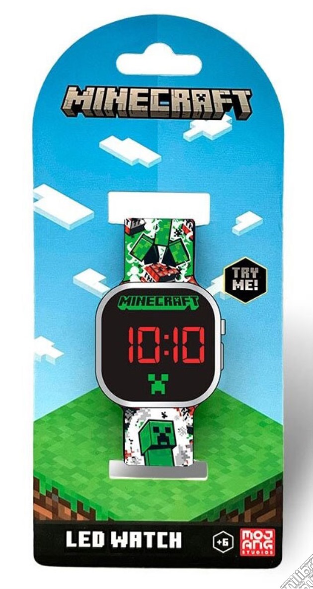 Orologio da Polso Digitale Minecraft Creeper Verde videogame di GORO