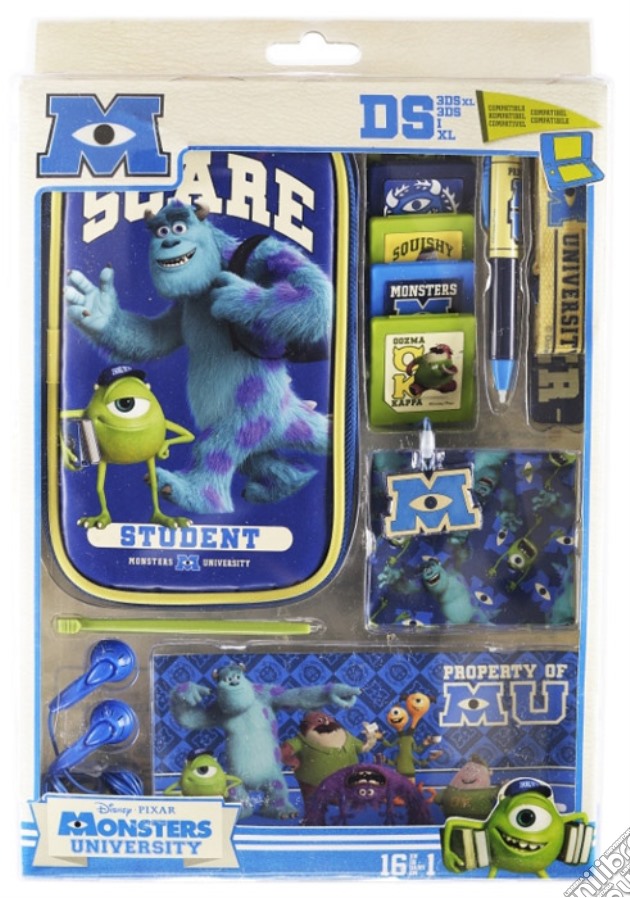 Kit 16 Acc. Monster University All DS videogame di 3DS