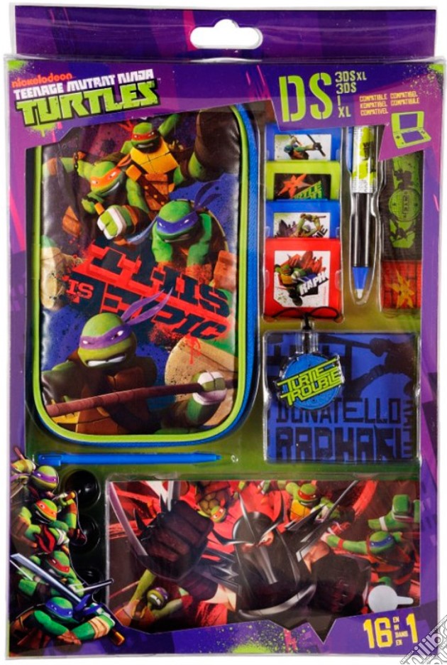 Kit 16 Accessori TMNT Turtles All DS videogame di ACOG