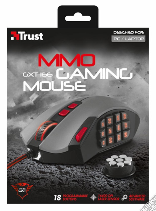 TRUST GXT 166 MMO Gaming Laser Mouse videogame di ACC