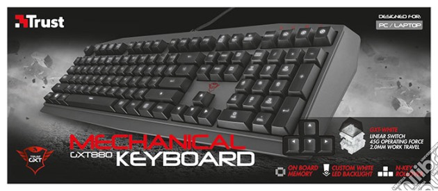 TRUST GXT 880 Mechanical Gaming Keyboard videogame di ACC