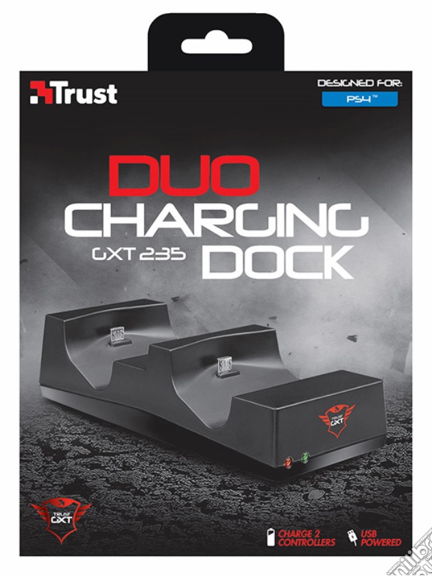 TRUST GXT 235 Duo Charging Dock PS4 videogame di ACC