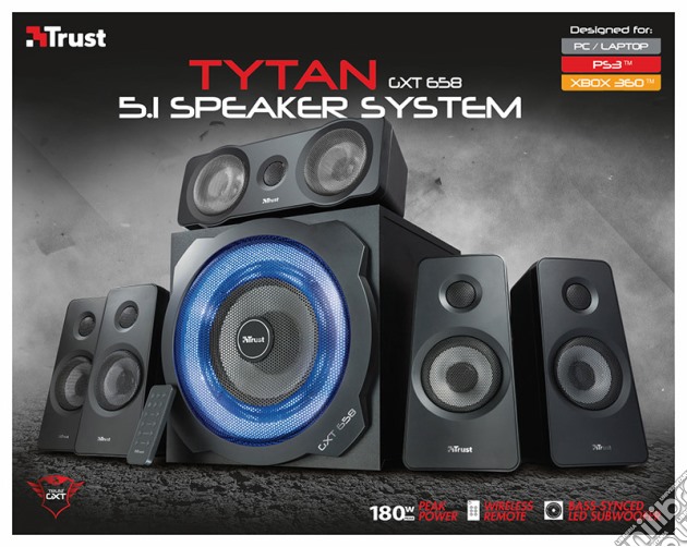 TRUST GXT 658 Tytan 5.1 Speaker Set videogame di ACC