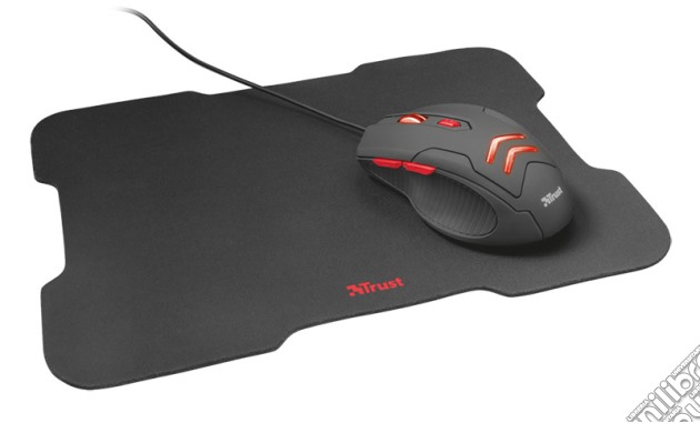 TRUST Ziva Gaming Mouse + Mousepad videogame di ACC