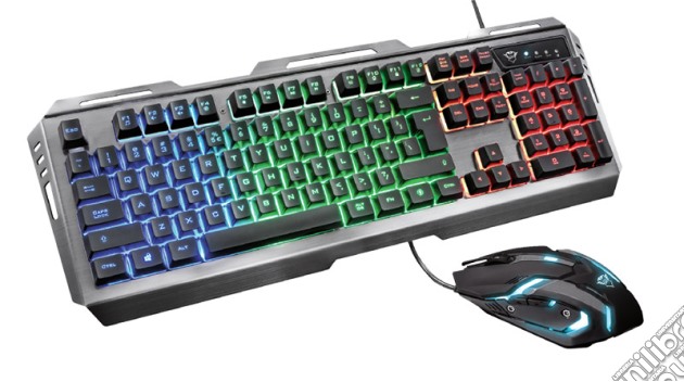 TRUST GXT 845 Tural Gaming Keyboard+Mous videogame di ACC