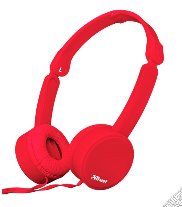 TRUST Nano Foldable Headphones - red videogame di ACC