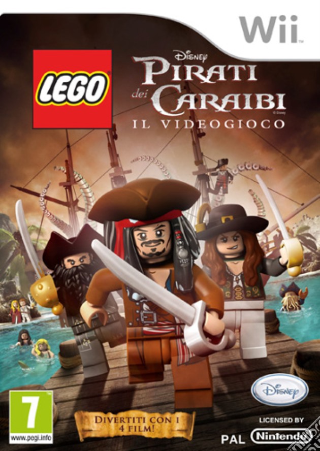 Lego Pirati dei Caraibi videogame di WII