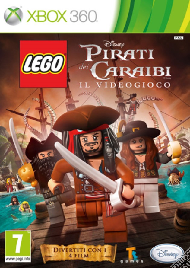 Lego Pirati dei Caraibi videogame di X360