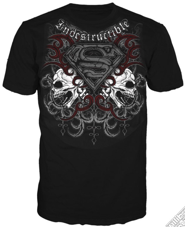 T-Shirt Superman Indistruttibile Nero S videogame di TSH