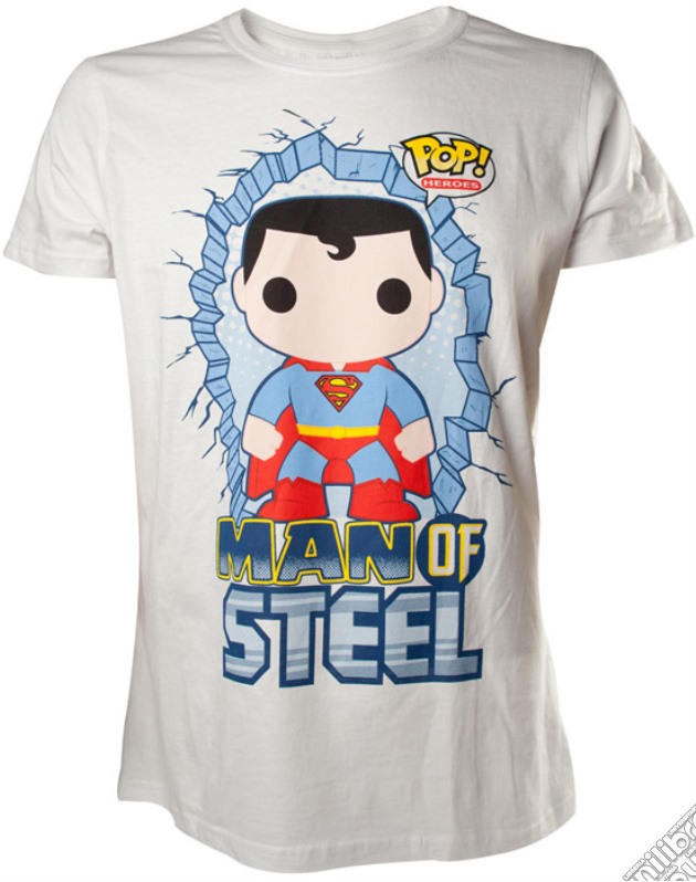T-Shirt Superman Funko Bianco S videogame di TSH