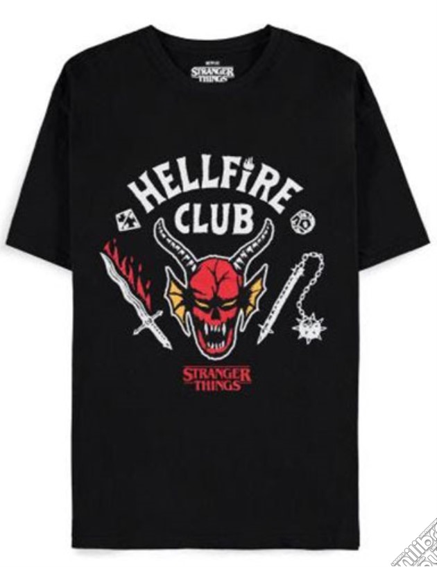 T-Shirt Stranger Things Hellfire Club S videogame di TSH