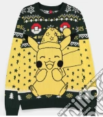 Maglione Natale Pokemon Pikachu #025 L game acc