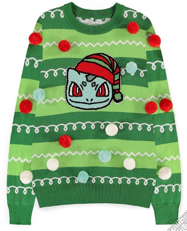 Maglione Natale Pokemon Bulbasaur Patched XS videogame di AFEM