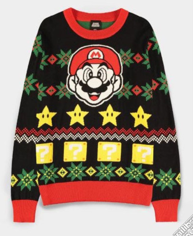Maglione Natale Super Mario M videogame di TSH