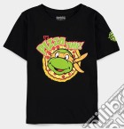 T-Shirt TMNT Turtles Michelangelo Pizza Time Boy 170/176 game acc