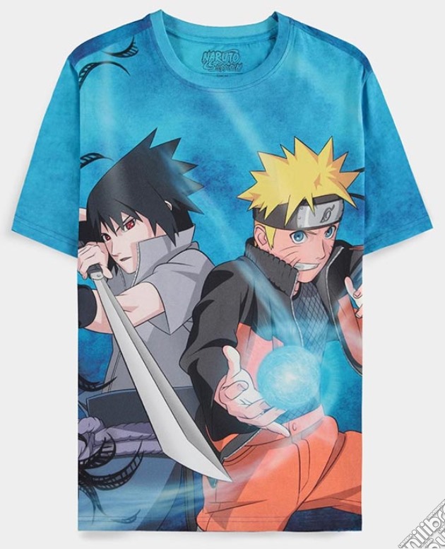 T-Shirt Deluxe Naruto Shippuden Naruto & Sasuke XXL videogame di TSH