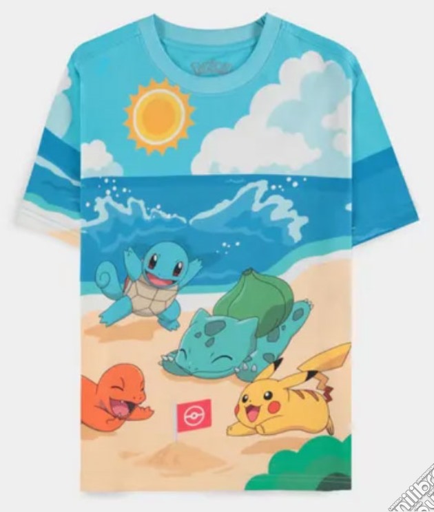 T-Shirt Pokemon Beach Day Donna XS videogame di TSH