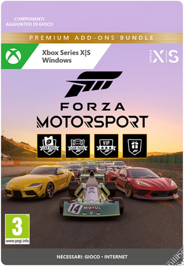 Microsoft Forza Motorsport Premium Add-Ons Bundle IT PIN videogame di DDMC