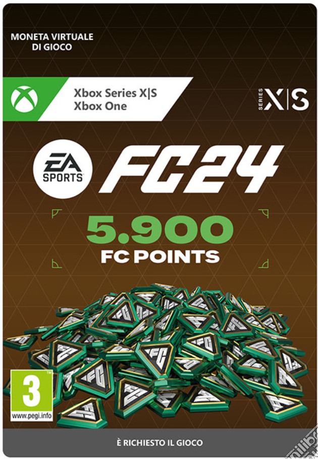 Microsoft EA Sports FC 24 5900 FC Points IT PIN videogame di DDMC