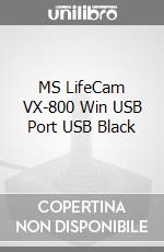 MS LifeCam VX-800 Win USB Port USB Black videogame di HWCA