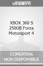 XBOX 360 S 250GB Forza Motorsport 4 videogame di X360