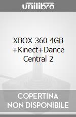 XBOX 360 4GB +Kinect+Dance Central 2 videogame di X360