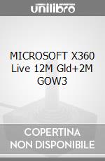 MICROSOFT X360 Live 12M Gld+2M GOW3 videogame di X360