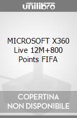 MICROSOFT X360 Live 12M+800 Points FIFA videogame di X360