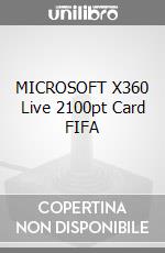 MICROSOFT X360 Live 2100pt Card FIFA videogame di X360