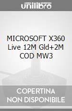 MICROSOFT X360 Live 12M Gld+2M COD MW3 videogame di X360