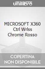 MICROSOFT X360 Ctrl Wrlss Chrome Rosso videogame di X360