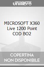MICROSOFT X360 Live 1200 Point COD BO2 videogame di X360