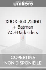 XBOX 360 250GB + Batman AC+Darksiders II videogame di X360