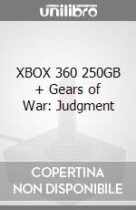 XBOX 360 250GB + Gears of War: Judgment videogame di X360