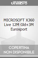 MICROSOFT X360 Live 12M Gld+3M Eurosport videogame di X360