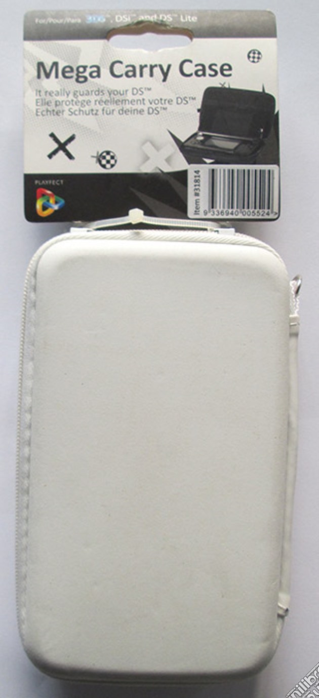 Mega Carry Case White 3DS DSI DSLite videogame di ACC