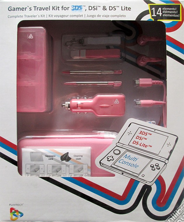 Kit 14 in 1 Travel Rosa 3DS DSI DSLITE videogame di ACOG
