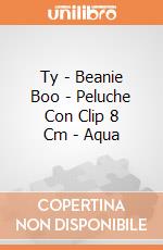 Ty - Beanie Boo - Peluche Con Clip 8 Cm - Aqua gioco di Ty