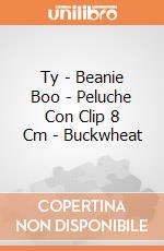 Ty - Beanie Boo - Peluche Con Clip 8 Cm - Buckwheat gioco di Ty