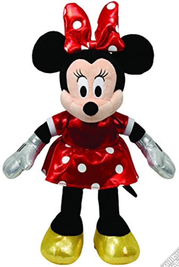 Ty - Disney Sparkle - Peluche Minnie Rosso 33 Cm gioco di Ty