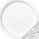 Unique Party: 16 Bright White 9In Plates Sup Qs. Piatto 23 Cm Bianco Sup giochi