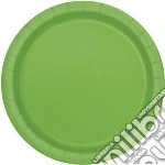 Unique Party: 8 Lime Green 7' Plates Sup. Piatto 18 Cm Verde Lime Sup giochi