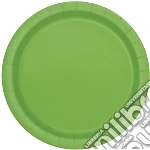 Unique Party: 16 Lime Green 9In Plates Sup Qs. Piatto 23 Cm Verde Lime Sup giochi