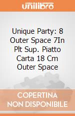 Unique Party: 8 Outer Space 7In Plt Sup. Piatto Carta 18 Cm Outer Space gioco